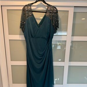 Turquoise Evening Gown Women’s 18w Dress